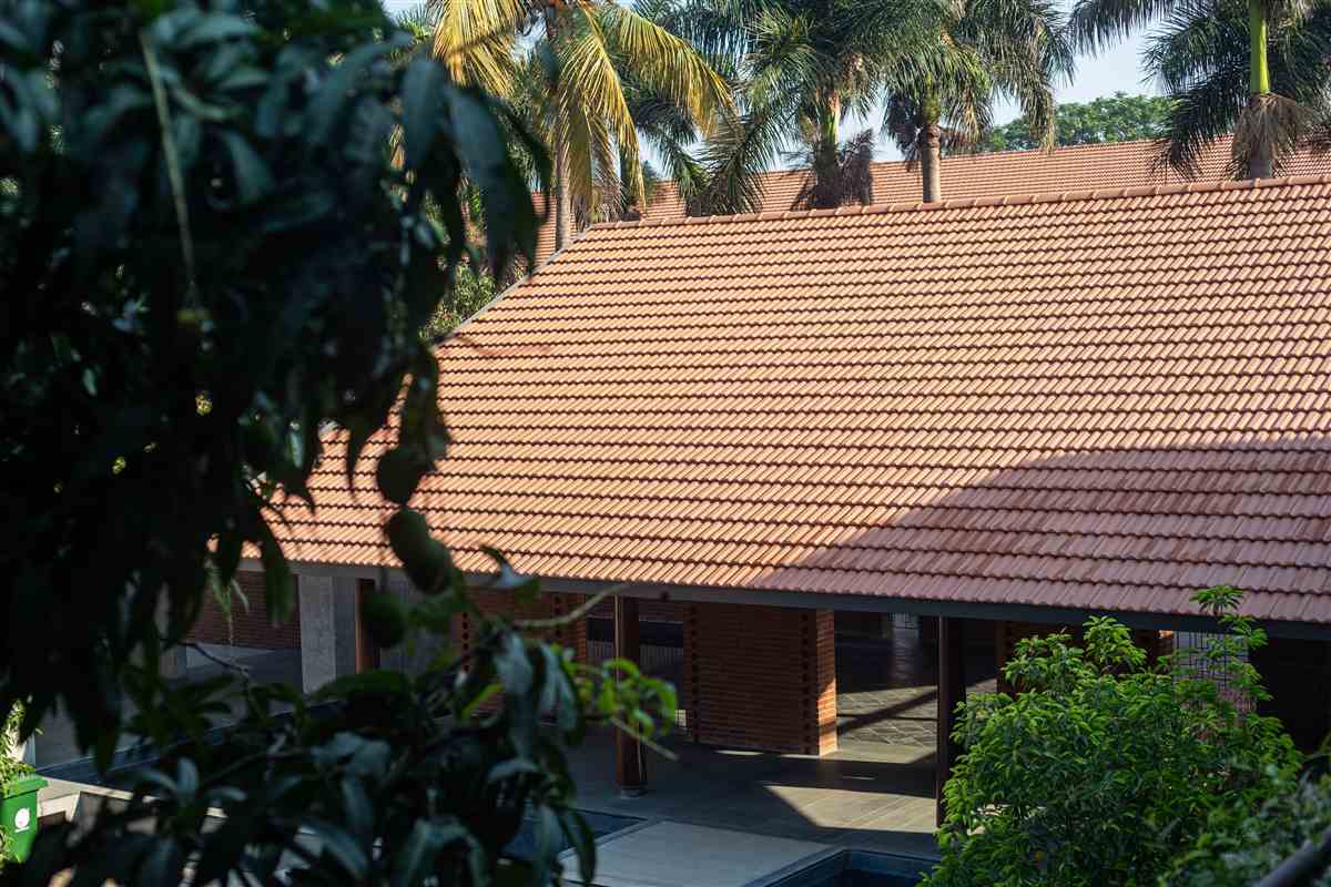 Brick and terracotta architecture at Eshanya Estates retreat